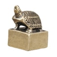 thumbnail image 2 of Estatua de tortuga Strade Fareast Limited figurita de tortuga con sello decoración de Feng Shui escultura pequeña coleccionable, 2 of 8