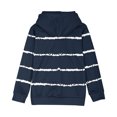 thumbnail image 6 of Odeerbi Kids Boys Girls Hoodies Striped Pullover Hooded Sweatshirts Oversized Crewneck Hooded Sweatshirt Kids Fashion Long Sleeve Pullover Tops 4-14 Years Navy, 6 of 6