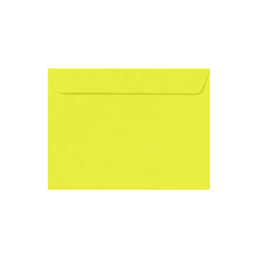 LUXPaper 9x12 Booklet Envelopes - Citrus Yellow, 80lb Text Weight, 500 Count Box
