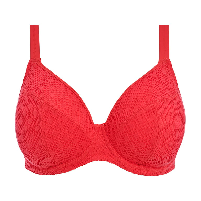 Elomi Bazaruto Plunge Underwire Bikini Top (ES800602),40H,Sunset