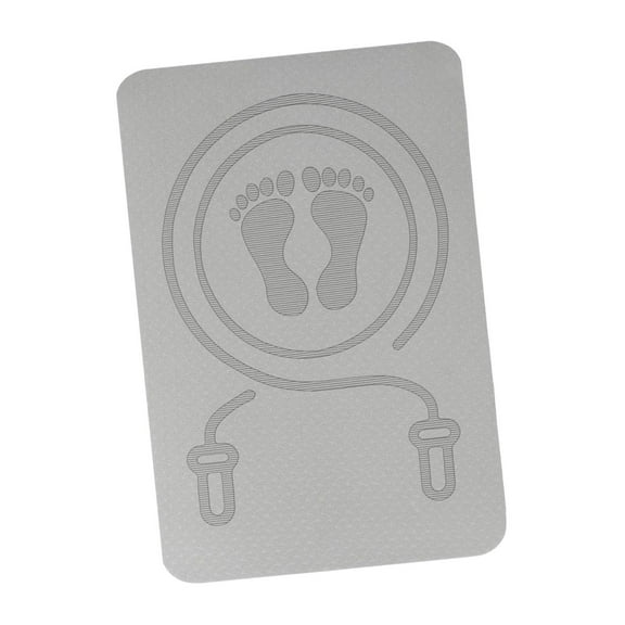 yotijay Jump Rope Mat Extra Thick Shockproof Non Slip Sound Insulation Skipping Mat Jump Gray