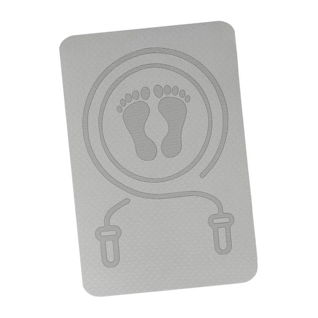 Estera para saltar la cuerda, estera para ejercicios físicos, absorción de golpes, protección del suelo, estera para saltar para entrenamiento en gimn Gris
