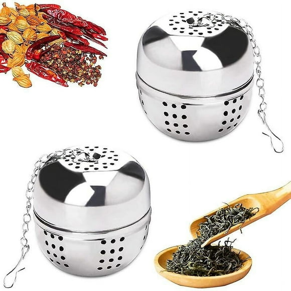2 Pieces Stainless Steel Tea Infuser Tea Infuser, Tea Infuser Strainer for Tea, Spices and Most Cups and Teapots