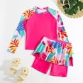 thumbnail image 4 of Shadoumai Girls Tankini Swimsuit 2-Piece Beach Sport Bathing Suit Set Hawaiian Swimwear for 5-12Years, 4 of 4