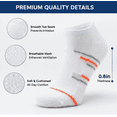 thumbnail image 3 of Weavra Low Cut Athletic Socks for Men & Women, 5 Pairs - Breathable Fabric, Cushion Comfort & Arch Support, 3 of 6