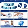 thumbnail image 3 of Set de decoración de fiesta azul crosize para feliz cumpleaños para hombres y niños, 3 of 7