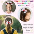 thumbnail image 6 of QIQUWOHUL Hair Bows For Girls Pencil Bow Clips With Hair Accessories For Toddler Kids Teens School Day, 6 of 9