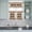 Brown Beige, variant on 3 Piece Kitchen Curtains and Valances Set Retro Farmhouse Cafe Curtains 36 Inch Length Country Star Berries Text Wooden Grain Valance & Tier Curtain for Living Room Bedroom Window 54"x18"+27"x36"*2