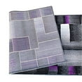 thumbnail image 4 of Flash Furniture Elio Rectangular Contemporary Black, Grey, Purple Area Rug, 3' x 16', 4 of 5