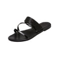 thumbnail image 3 of Msgweeeg Women Sandals Shoes for Women Women's Fashionable Casual Spring and Summer Versatile Plus Size Solid Color Rhinestone Round Toe Open-Toe Flat Sandals for Comfort & All Day Wear, 3 of 10