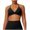 Black sports bras women, variant on Womens Sports Bras High Impact Cross Back Plunge Sports Bra Quick Dry Adjustable Strap Workout Yoga Bras with Removable Pads Black,L