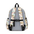 thumbnail image 3 of Excavator and Traffic Cone Beige Cute School Backpack with Padded Back and Adjustable Shoulder Straps 13.4"x11"x4.7", 3 of 5