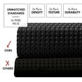 thumbnail image 4 of (2 pack) LammaLoe Black Shower Curtain, Waffle Weave Heavy Duty Fabric Shower Curtain, 72” x 72" Hotel Luxury 256 GSM Bathroom Curtains, 4 of 8