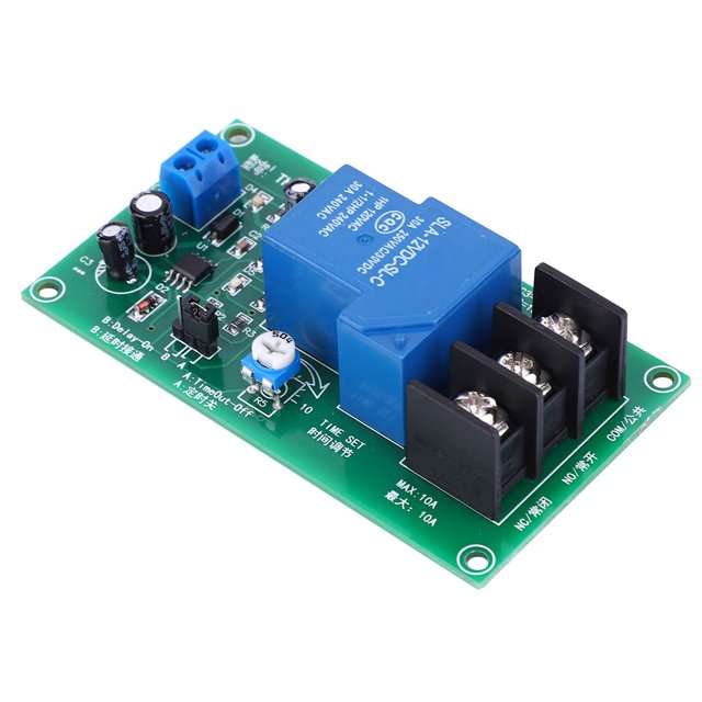 Module de Relais Minuteur, Module de Retardateur 30A DC 12V Retardateur Automatique Heure Précise pour Délai