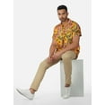 thumbnail image 6 of Stylore Mens Hawaiian Shirt Short-Sleeve Funky Summer Sunflower Pink 2XL, 6 of 7