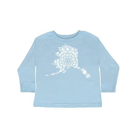 

Inktastic Alaska Silhouette Mandala Gift Toddler Boy or Toddler Girl Long Sleeve T-Shirt