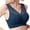 Blue, variant on DuoJiaJ Lace Women's Seamless Bra Soft Full Coverage Everyday T-Shirt Bra Beige