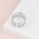 thumbnail image 3 of abierto, joyería bonita, Vintage, simple, ajustable, con forma de estrella, regalos de plata para novias, mujeres, hijas, aniversarios, laciness Salvador Anillos abiertos, 3 of 9