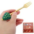 thumbnail image 3 of WRITWAA 6Pcs of Holiday Spoons Stainless Steel and Resin Round Edges Christmas Themed Tableware for Home Decoration, 3 of 8