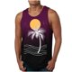 thumbnail image 1 of Tanques para Hombre para la Moda de Verano Casual Solto Chaleco Impresión Deportivo Cuello Redondo Tanque, Poliéster de Algodón, 1 of 3