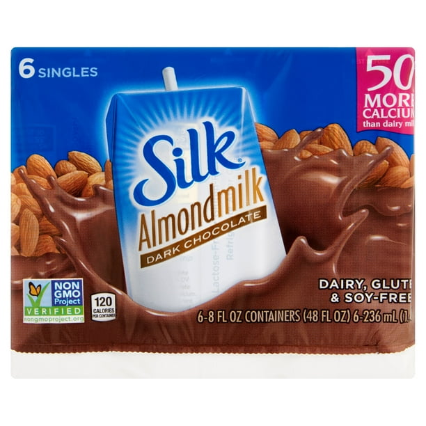 (Pack of 3) Silk Almond Milk Dark Chocolate 8 fl oz, 6 count