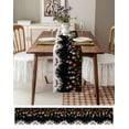 thumbnail image 3 of Ldtrchee Black Christmas Table Runner 36 Inches, Xmas Balls White Snowflake Bed Runner Dresser Scarves Tabletop for Indoor Outdoor Parties/Ceremony/Banquet, 13"x 36", 3 of 8