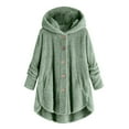 thumbnail image 4 of SUXIAN Girls Winter Jacket Soft Cozy Outerwear with Pockets Warm Hooded Coat for Toddler Kids Green 5-6 Years, 4 of 4