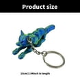 thumbnail image 3 of Practical Sturdy Plastic Wolf Keychain Charm Pendant for Home Decoration Office Desk Display or Car Ornament, 3 of 8