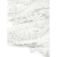 thumbnail image 5 of INSPIRE CHIC Women's Casual Sheer Summer Boho Lace Blouse White L, 5 of 5