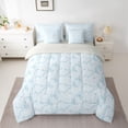 thumbnail image 2 of Feelyou Bowknot Love Heart Bedding Comforter Set 7 Pieces, Fairy Princess Full Bedding Set, 2 of 8