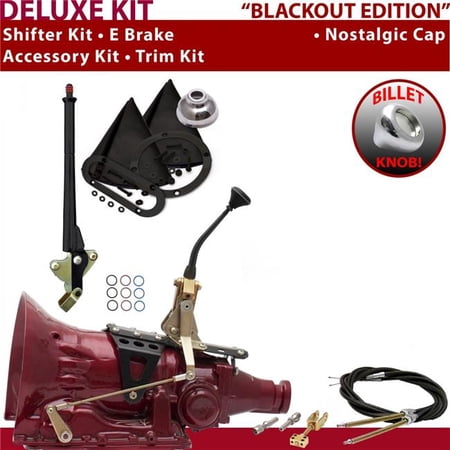 American Shifter 4L80E Shifter Kit Black 8 in. E Brake Cable Trim Kit for EDA68