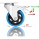 thumbnail image 4 of Ruedas industriales de alta resistencia de 4 piezas con freno Ruedas giratorias de 100 mm, capacidad de carga 600 kg, giro de 360 °, adecuadas para todo tipo de pisos, ruedas para transporte de, 4 of 5