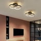 thumbnail image 3 of Luz De Techo Led De 18W Mientras / Cálido / Luz Natural Lámpara De Techo Moderna Lámpara Colgante En Forma De Semicírculo Luz De Techo Regulable Súper Brillante Para El Dormitorio Del Hotel Sala Noticed HA026457-02, 3 of 5