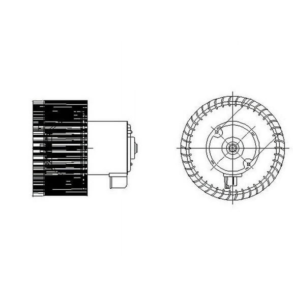 Front Blower Motor - Compatible with 2006 - 2011 Chevy HHR Wagon 2007 2008 2009 2010