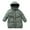 Green, variant on SGFCWSX Boys Girls Hooded Puffer Coat Kids Mid-Length Warm Winter Down Jacket Black Size 4-5Years