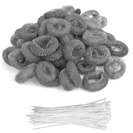 50PCS Washing Machine Drain Filter Mesh Ties Washer Hose Screen 304 Steel Wire TAPDRA Accessory Part