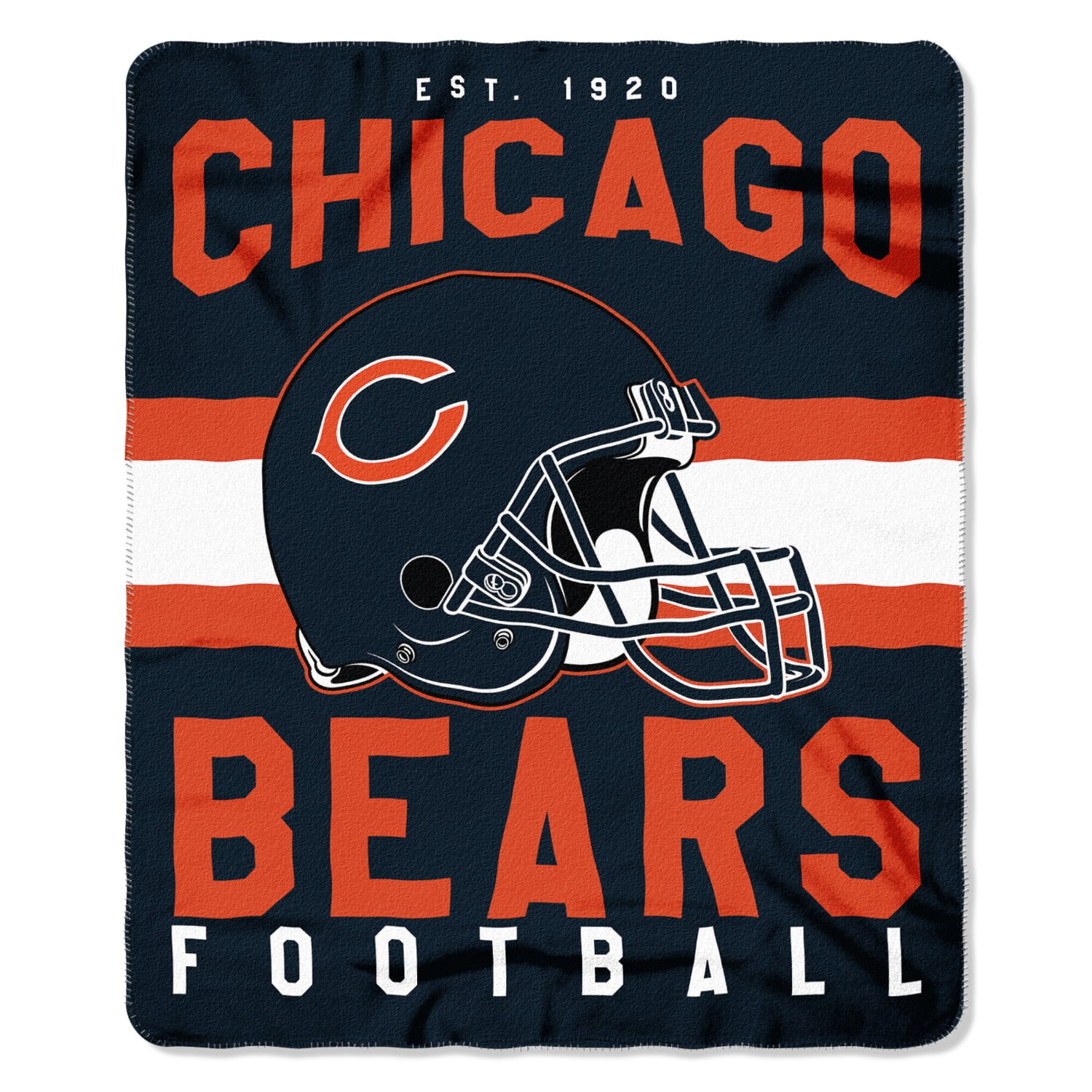 NFL Chicago Bears "Singular" 50" x 60" Fleece Throw ...