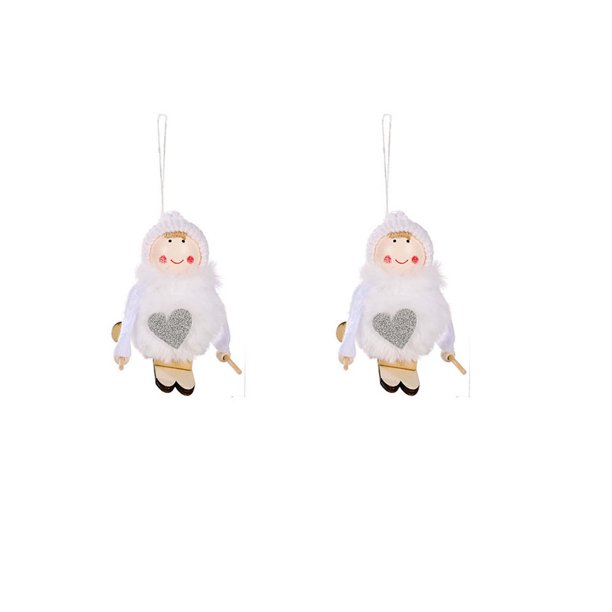 Decoración de Navidad postura sentada colgante pierna Ángel muñeca colgante árbol de Navidad pequeño ángel colgante regalo colgante Wmkox8yii fhajkh3846