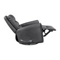 thumbnail image 5 of Lexicon Dimitri Faux Leather Swivel Glider Reclining Chair in Gray, 5 of 14