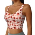 thumbnail image 2 of Sikiie Ladybugs With Heart Spots Sports Bra for Women, Sports Bra Athletic Running Sports Bra, Workout Bra, Yoga Bra-Large, 2 of 8