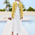 thumbnail image 2 of Freddie Yellow Jacket Long Sleeved Shirt Dress dress korean style summer dress for women, 2 of 6