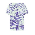 thumbnail image 5 of PVCS Womens Tops Clearance Under $5 Summer Tops for Women Vacation Trendy V Neck Short Sleeve Shirts Casual Loose Spring Vintage Floral Print Comfy Tunic Clothes, 5 of 5