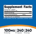 thumbnail image 2 of Suplemento Nutricost 5-HTP 100 mg 240 cápsulas vegetarianas, 2 of 5
