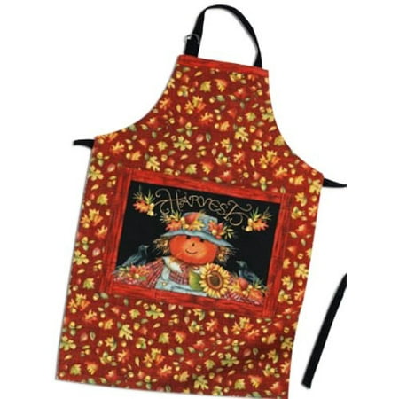Butcher Apron - Scarecrow Harvest Fall Leaves Kitchen Cooking Chef Butcher Apron