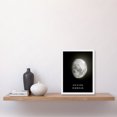 thumbnail image 2 of Phases of the Moon Astronomy Waxing Gibbous Lunar Space Poster Artwork Framed Wall Art Print A4, 2 of 4