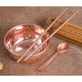 thumbnail image 3 of Wollet Pure Copper Bowl （12.5*5.2 or 6.2cm）- Brass Bowl - Copper Spoon 15cm -Brass Chopsticks 25cm, 3 of 3