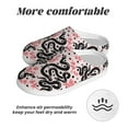 thumbnail image 6 of Balery Black Snake Pattern Women's Fuzzy Memory Foam Slippers Fluffy Winter House Shoes Indoor and Outdoor-42/43, 6 of 7