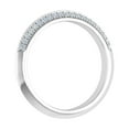 thumbnail image 2 of 1/5 Carat Prong Set Diamond Wedding Band Ring in 14K White Gold (Ring Size 5.75) (I1-I2 Clarity), 2 of 4
