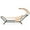 Beige, variant on Gymax Chaise Lounge Bed w/ Detachable Sunshade Canopy Hammock w/ Rustproof Metal Stand Beige