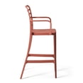 thumbnail image 4 of WestinTrends Playa 29.5" Outdoor Polypropylene Plastic Patio Bar Height Stools (Set of 2), Red, 4 of 16
